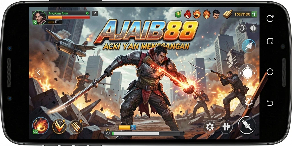 Tampilan gameplay seru AJAIB88 dengan banyak aksi penuh ketegangan.