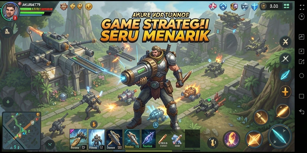 Tampilan gameplay seru dalam AKURAT79 yang menampilkan strategi epik.