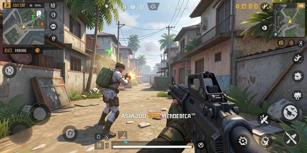 Gameplay ASIA200 yang seru dan penuh aksi TPS.