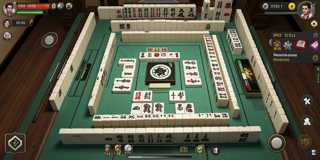 Gambaran gameplay seru di DY01 yang menampilkan strategi Mahjong.
