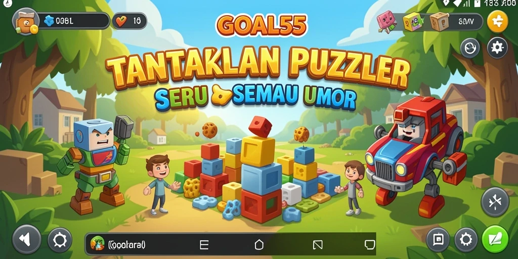 Tampilan Gameplay GOAL55 yang menantang dan menarik.