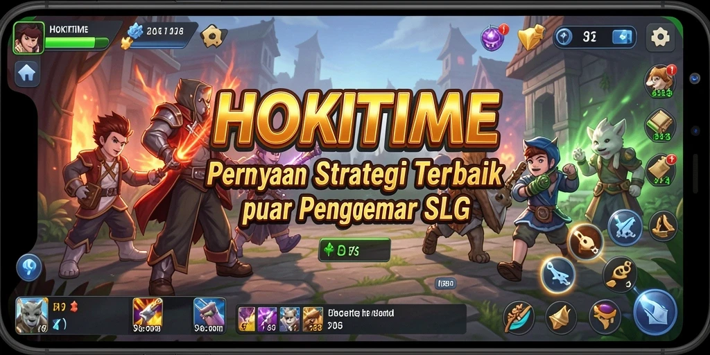 Tampilan layar permainan SLG yang mendebarkan di HOKITIME.