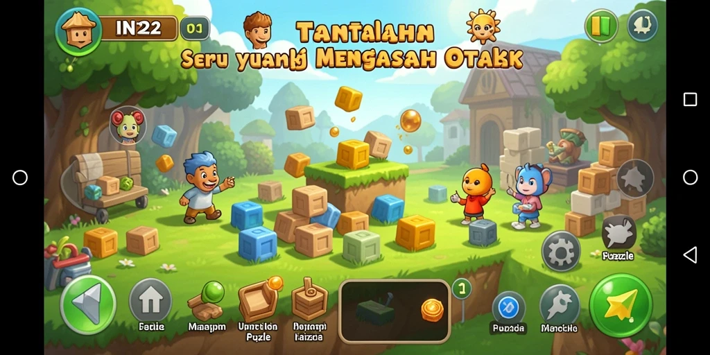 Gameplay IN22 yang menarik dengan berbagai puzzle menantang.