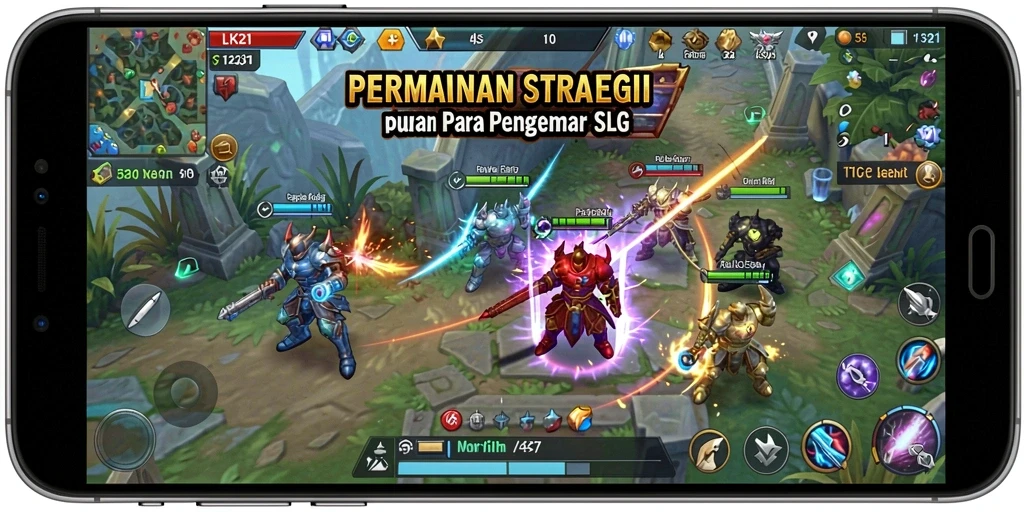 Tampilan gameplay LK21 yang menantang dalam aksi strategi.