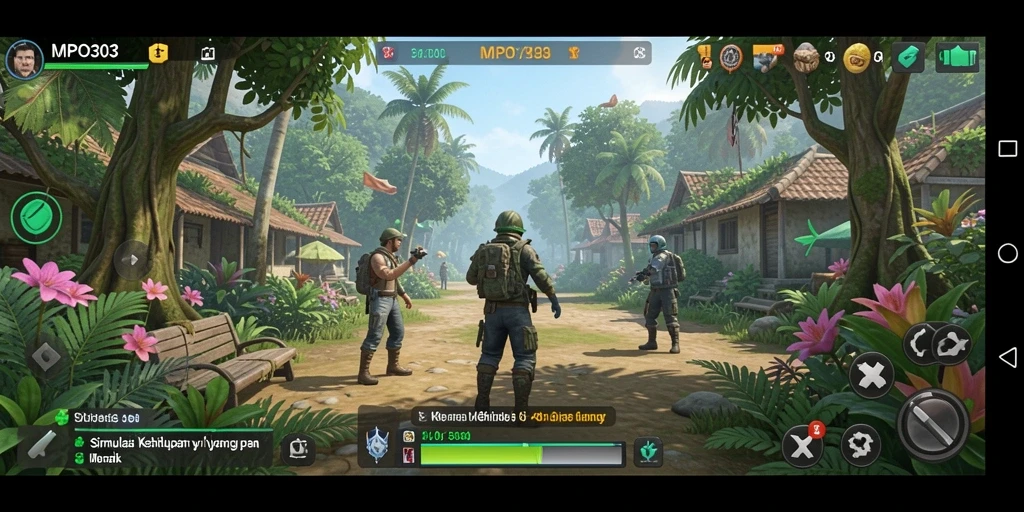 Screenshot MPO303 menunjukkan momen gameplay simulasi yang seru.