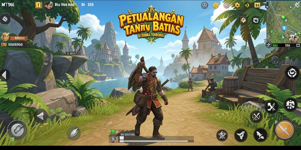 Tangkapan layar gameplay MT966 yang menampilkan eksplorasi dunia terbuka.
