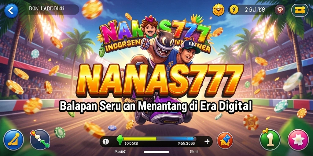 Screenshot dari gameplay balap yang mendebarkan di NANAS777.