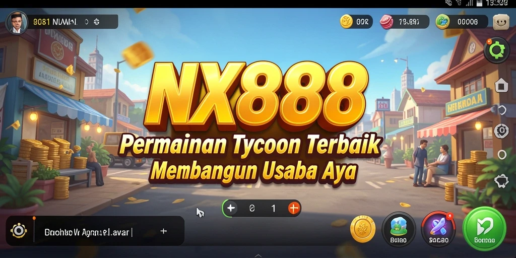 Tampilkan gameplay NX888 yang mendebarkan dan strategi bisnis yang cerdas.