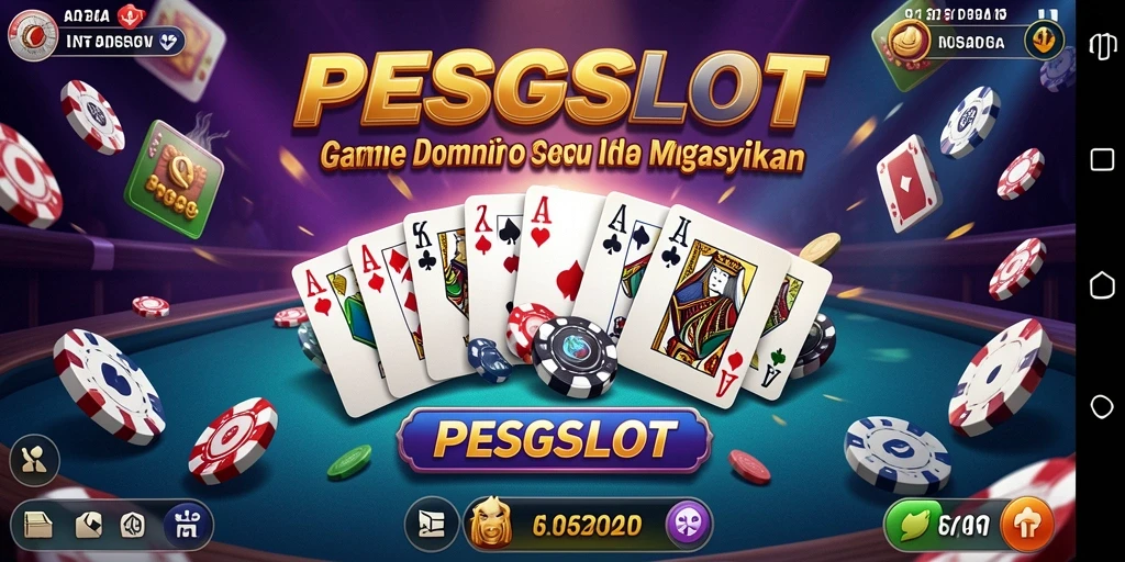 Tampilan gameplay menarik dari PESGSLOT dengan berbagai mode permainan Domino.